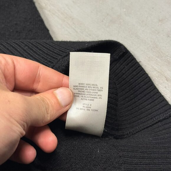 Reigning Champ 100% Wool Sweater Vest Crewneck Knit Black Medium - Picture 6 of 6